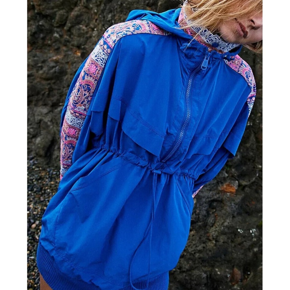 NEW Free People Jacket Women x Small She Fly Embroidered Anorak FP Movement